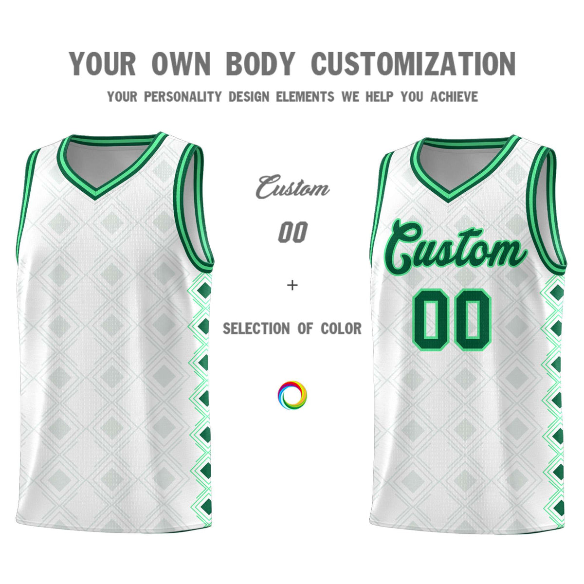 Custom White Side Blocks Sports Uniform Basketball Jersey|KXKSHOP