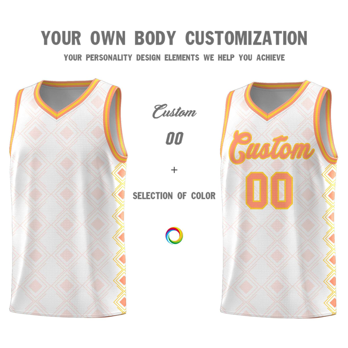 Custom White Side Blocks Sports Uniform Basketball Jersey|KXKSHOP