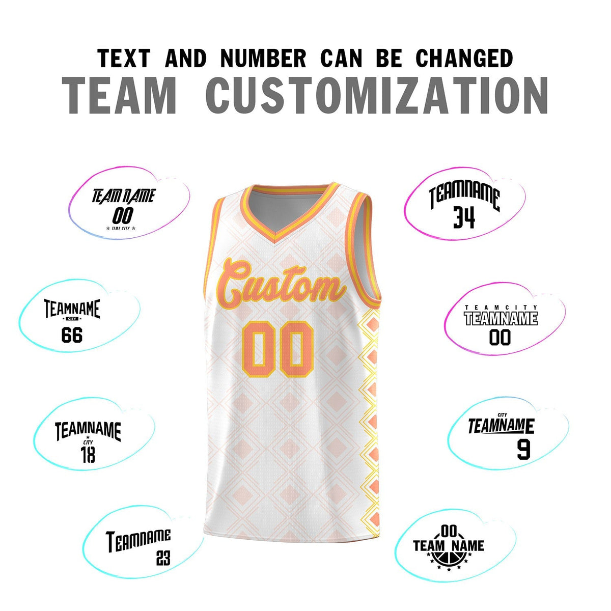 Custom White Side Blocks Sports Uniform Basketball Jersey|KXKSHOP