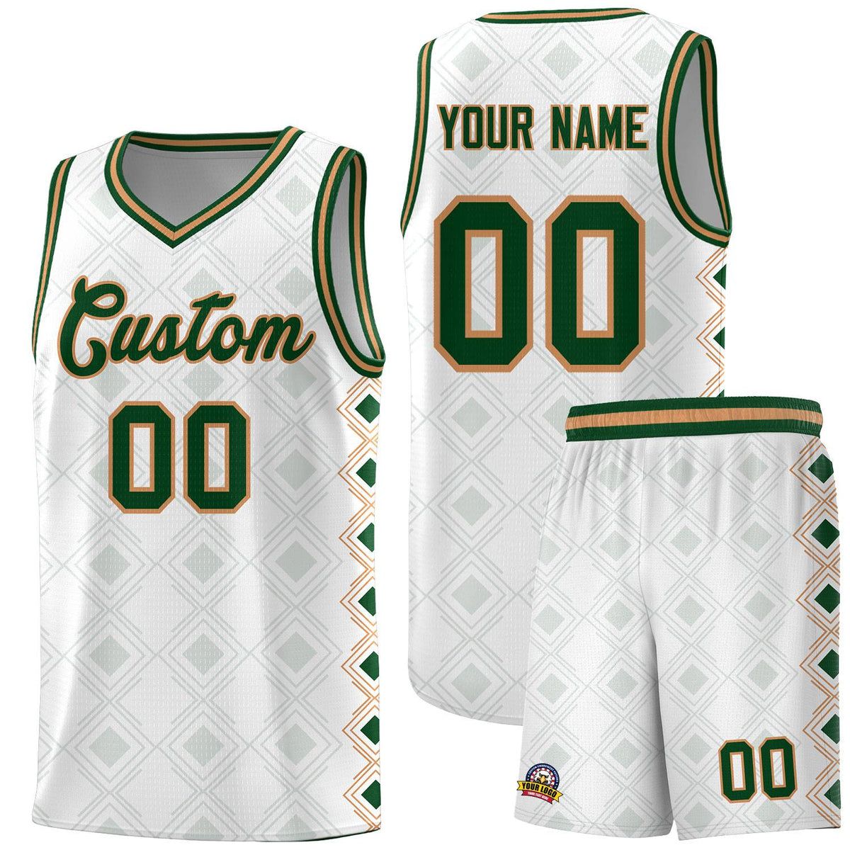 Custom White Side Blocks Sports Uniform Basketball Jersey|KXKSHOP