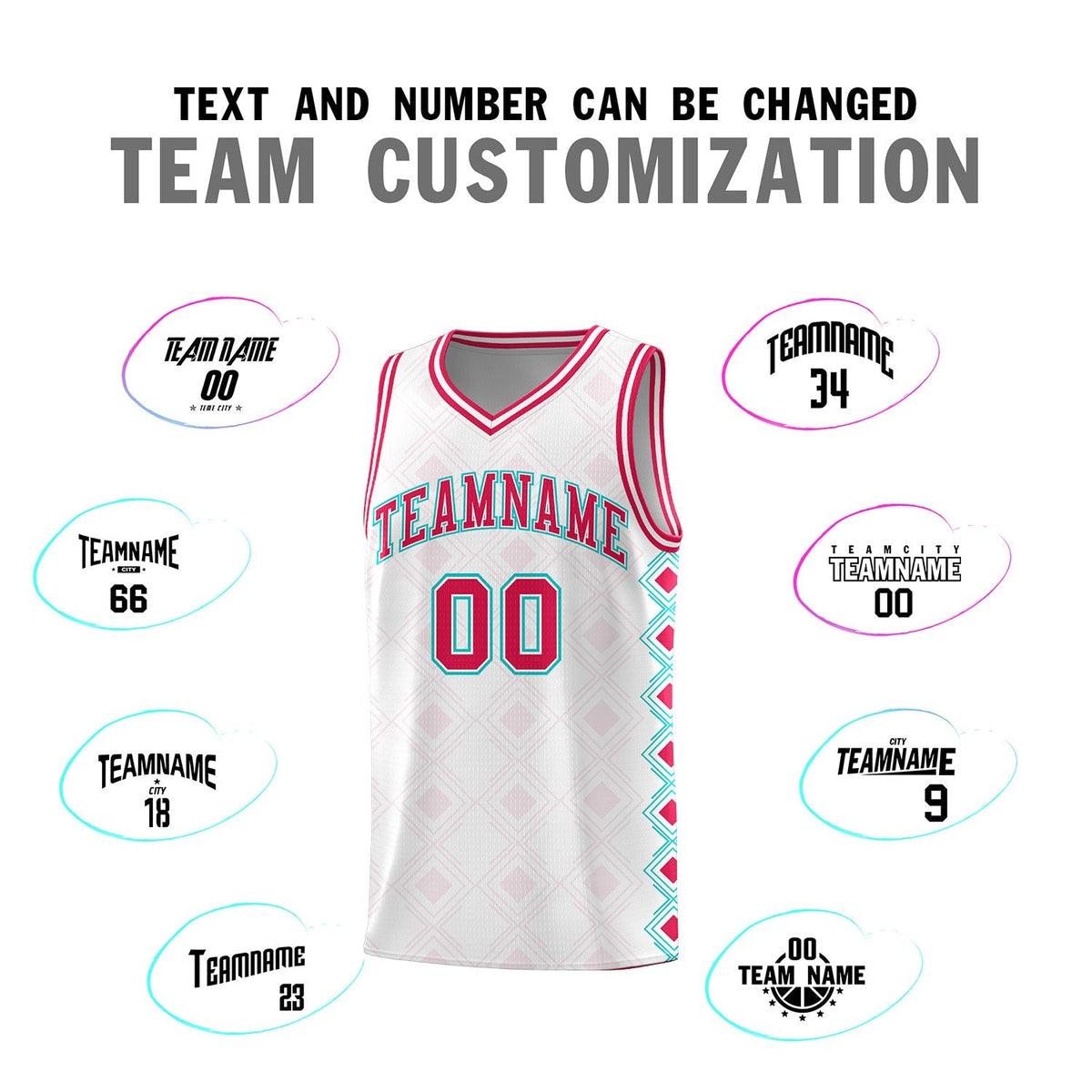 Custom White Side Blocks Sports Uniform Basketball Jersey|KXKSHOP