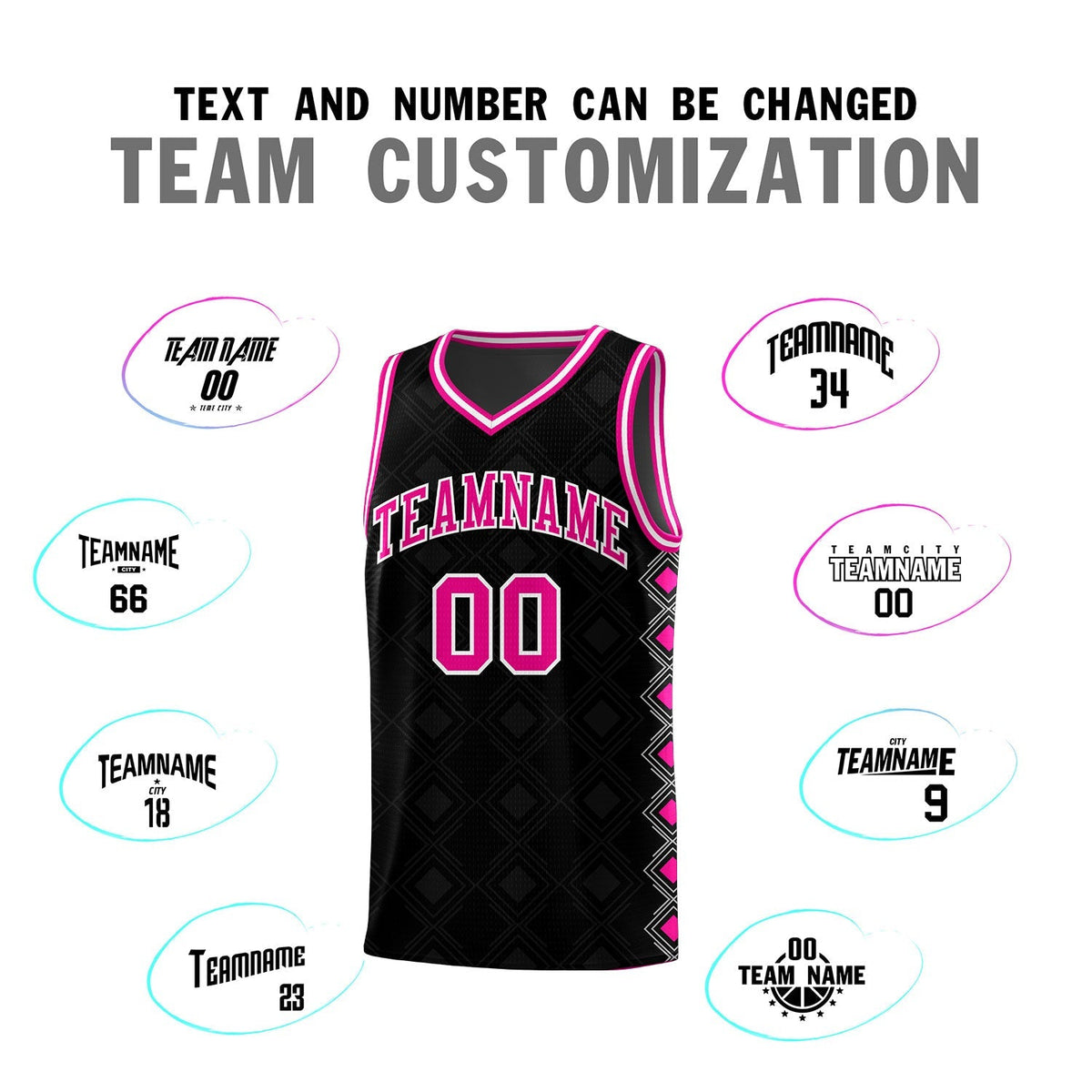 Custom Black Side Blocks Sports Uniform Basketball Jersey|KXKSHOP