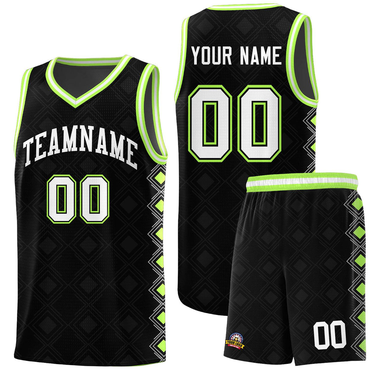 Custom Black Side Blocks Sports Uniform Basketball Jersey|KXKSHOP