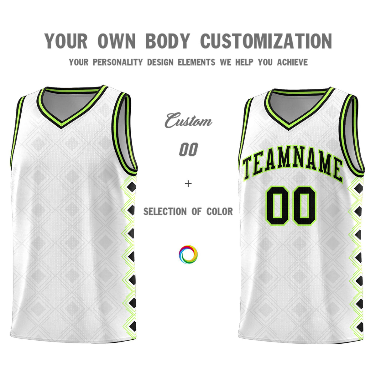 Custom White Side Blocks Sports Uniform Basketball Jersey|KXKSHOP