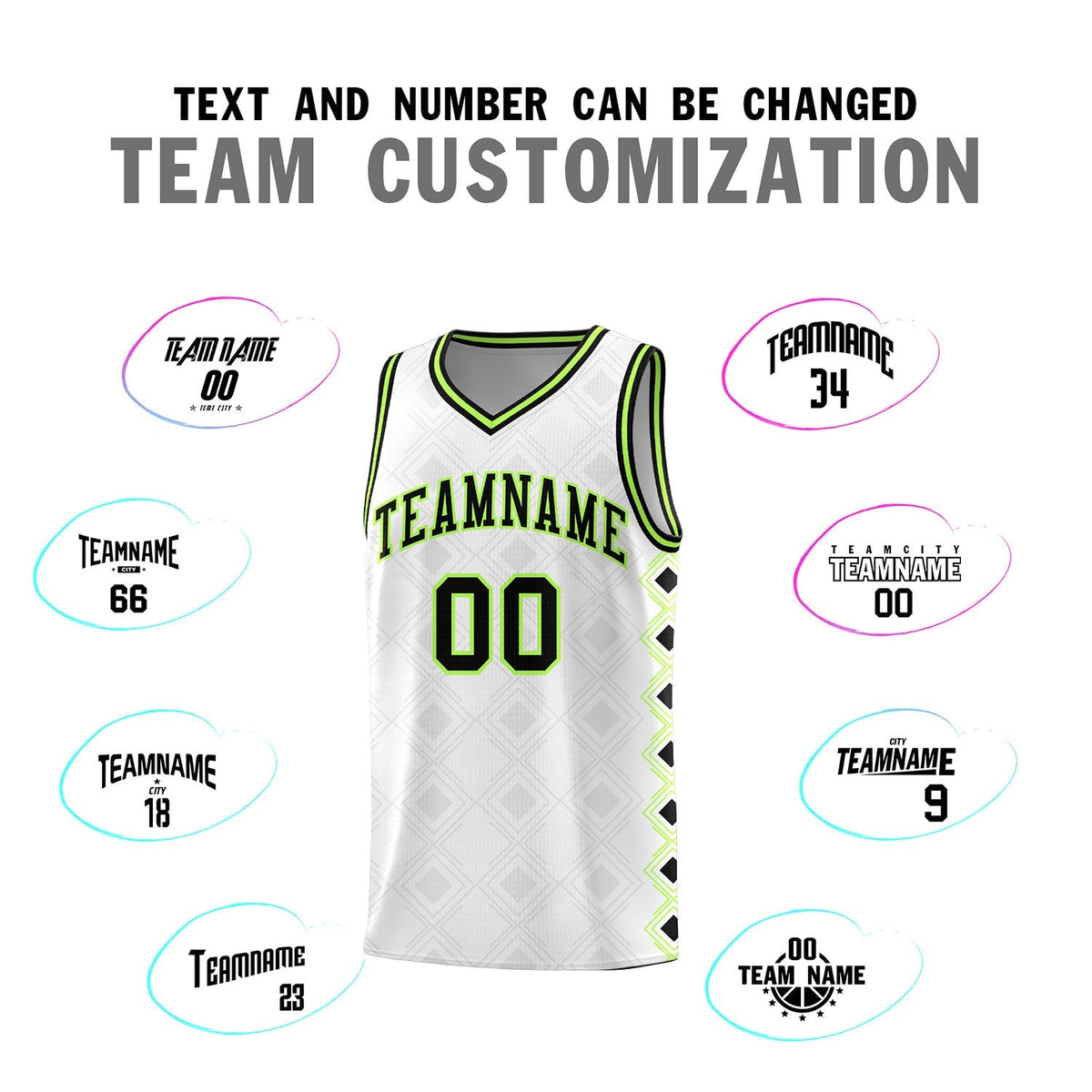 Custom White Side Blocks Sports Uniform Basketball Jersey|KXKSHOP