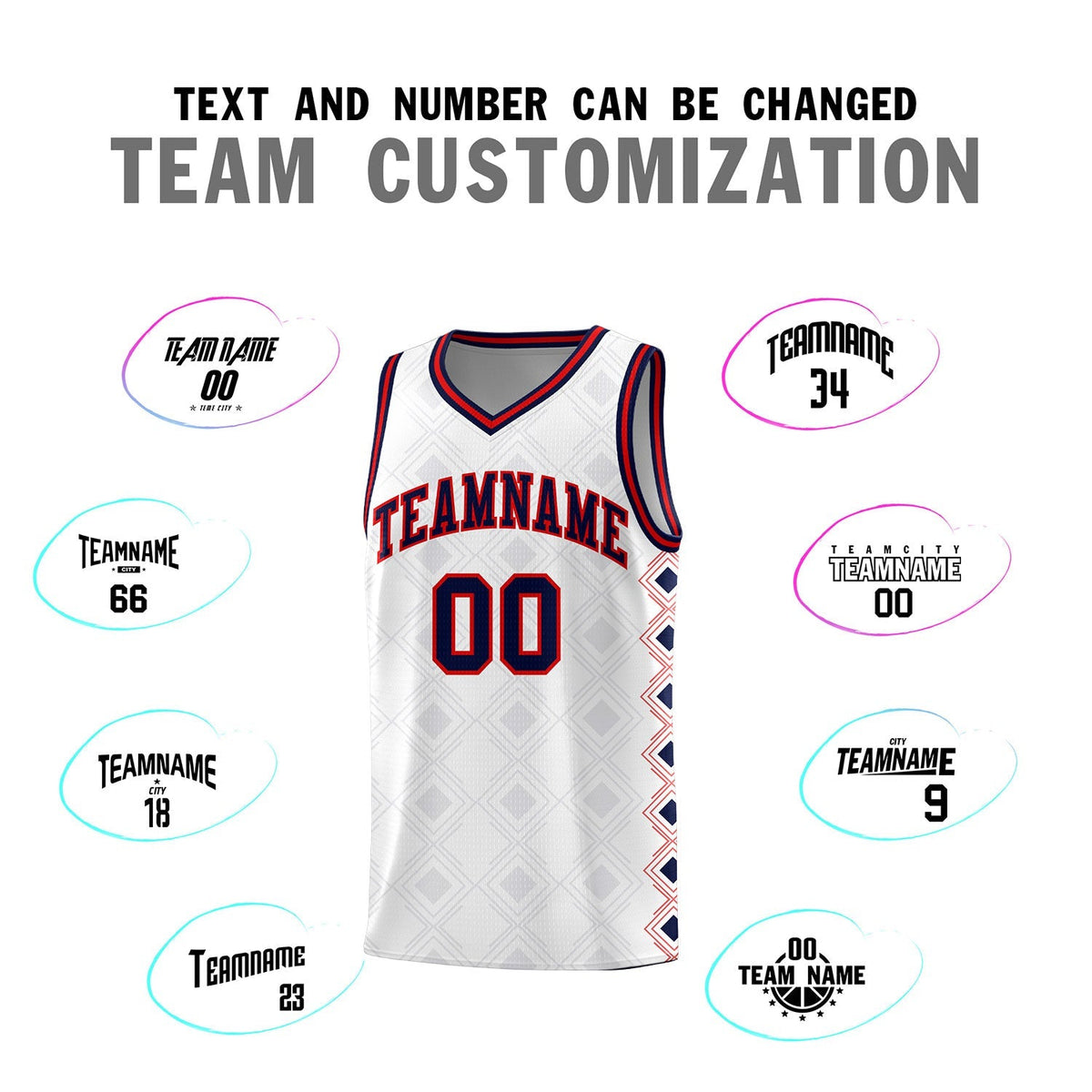 Custom White Side Blocks Sports Uniform Basketball Jersey|KXKSHOP