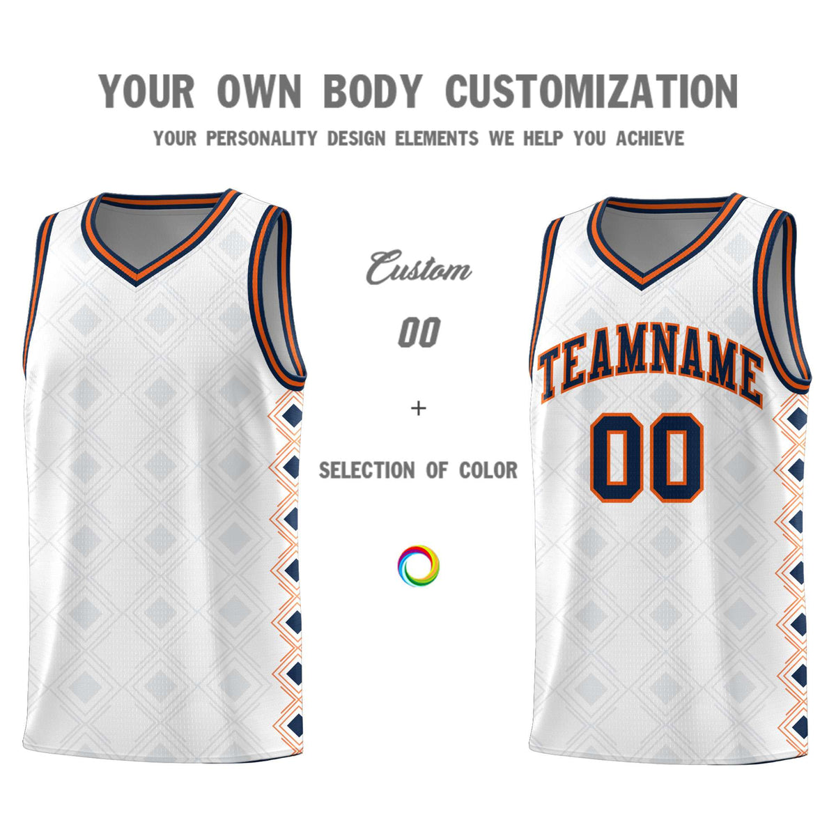Custom White Side Blocks Sports Uniform Basketball Jersey|KXKSHOP