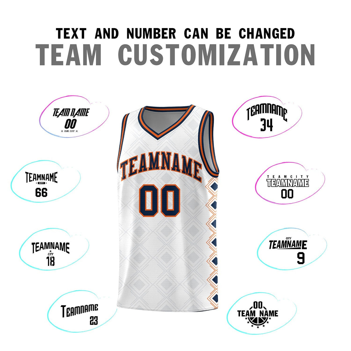 Custom White Side Blocks Sports Uniform Basketball Jersey|KXKSHOP