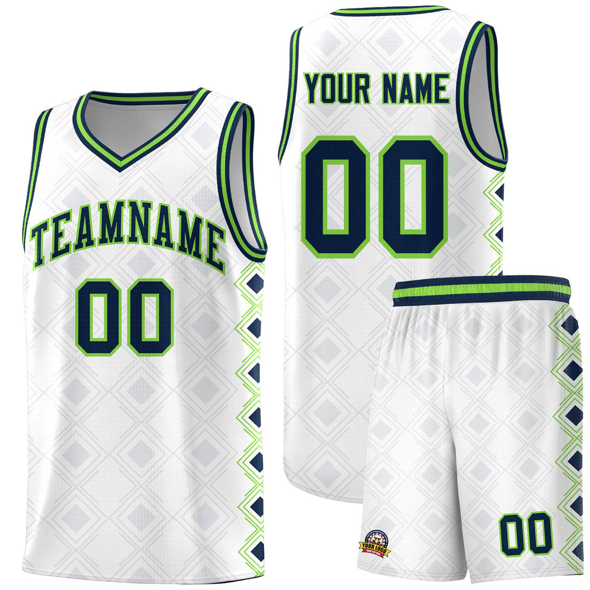 Custom White Side Blocks Sports Uniform Basketball Jersey|KXKSHOP