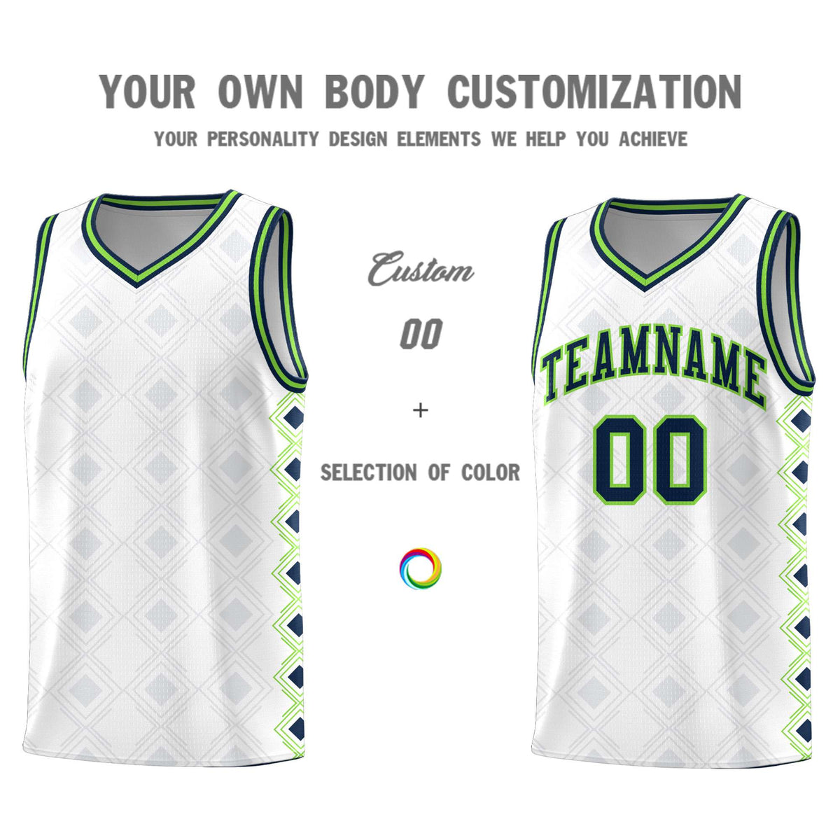 Custom White Side Blocks Sports Uniform Basketball Jersey|KXKSHOP