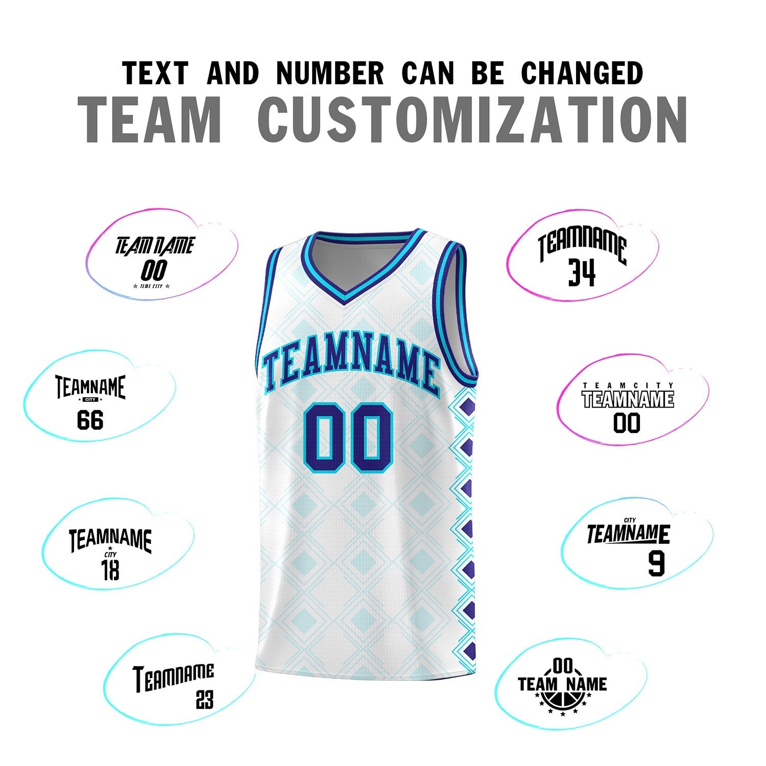 Custom White Side Blocks Sports Uniform Basketball Jersey|KXKSHOP