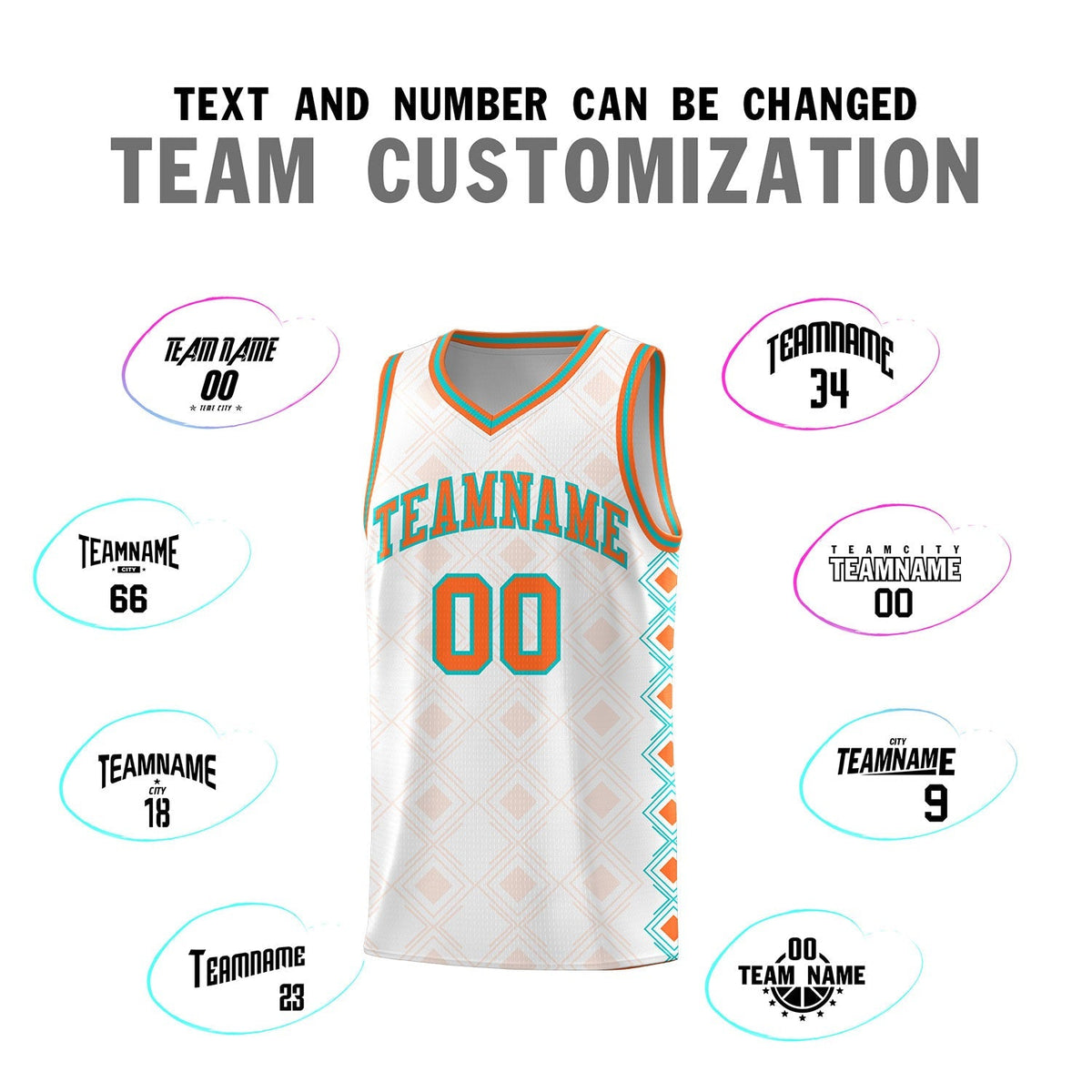 Custom White Side Blocks Sports Uniform Basketball Jersey|KXKSHOP