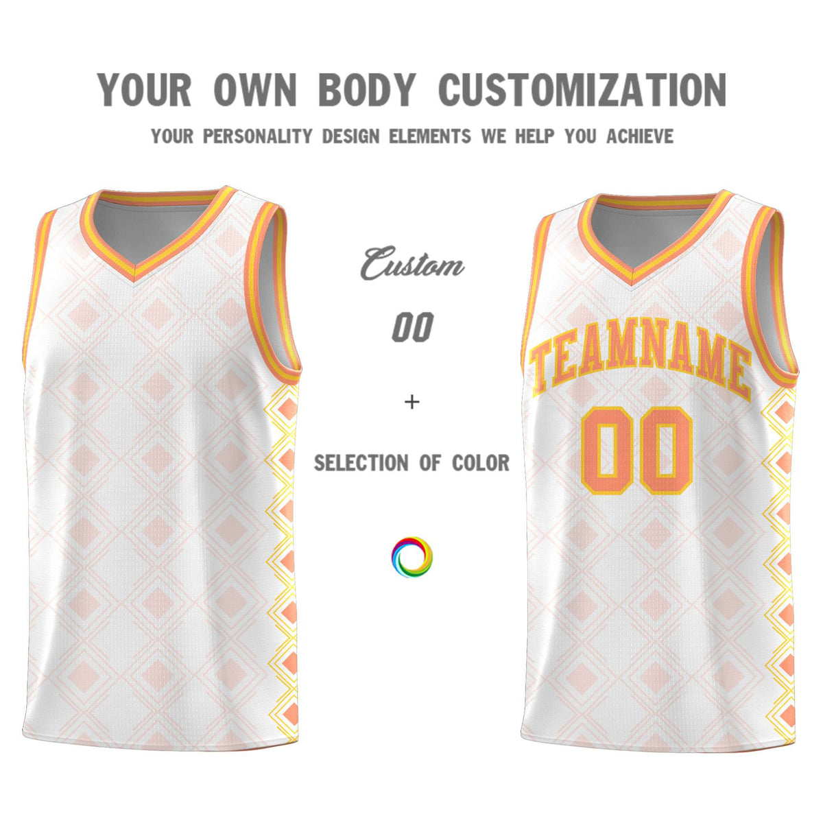 Custom White Side Blocks Sports Uniform Basketball Jersey|KXKSHOP