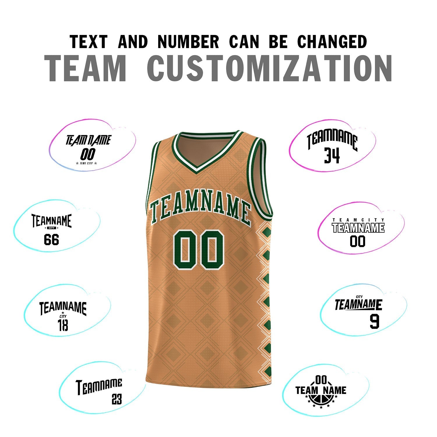 Custom Light Brown Side Blocks Sports Uniform Basketball Jersey|KXKSHOP