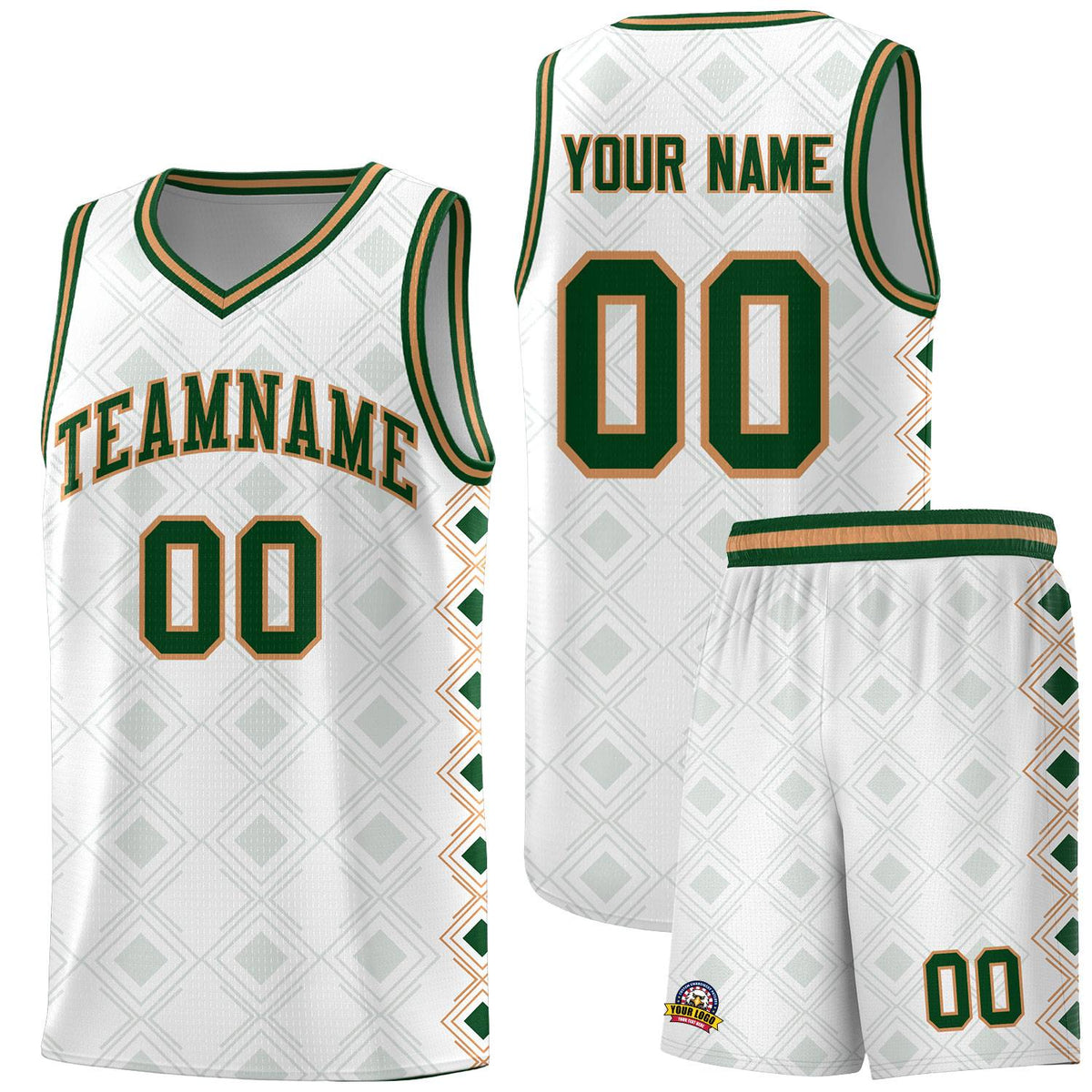 Custom White Side Blocks Sports Uniform Basketball Jersey|KXKSHOP