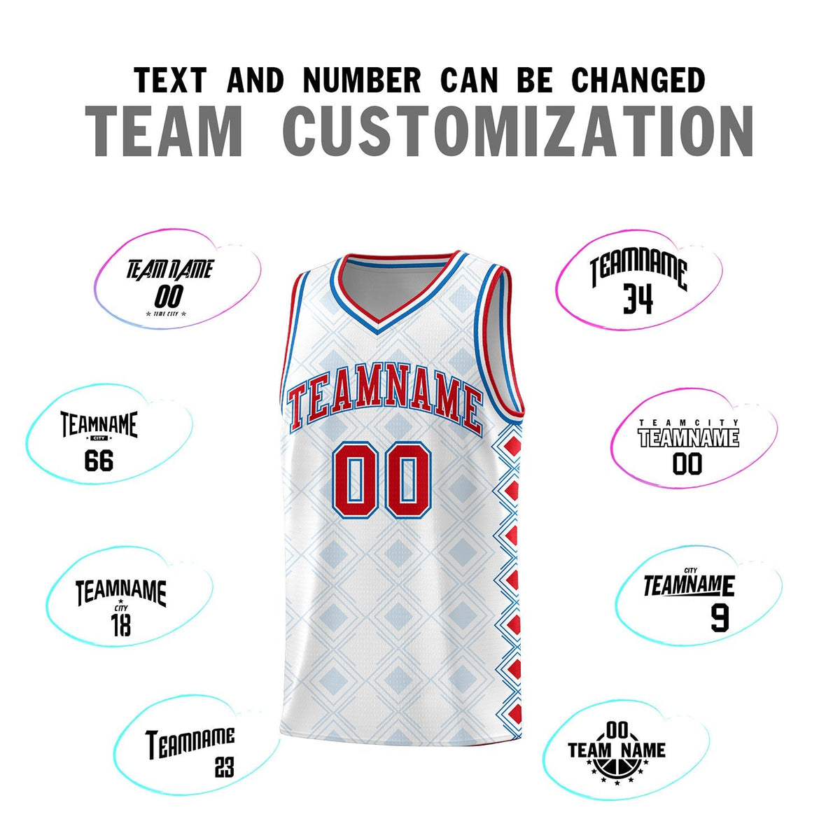 Custom White Side Blocks Sports Uniform Basketball Jersey|KXKSHOP