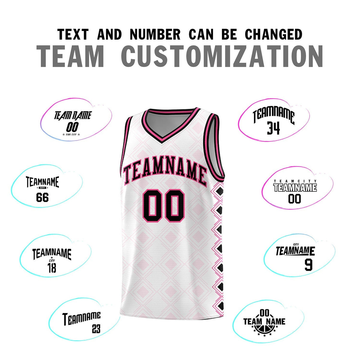 Custom White Side Blocks Sports Uniform Basketball Jersey|KXKSHOP