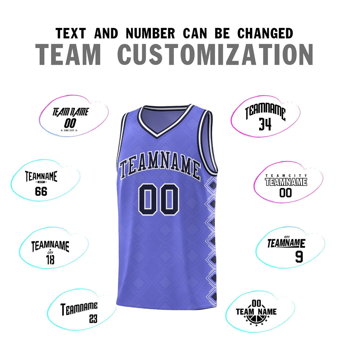 Custom Purple Side Blocks Sports Uniform Basketball Jersey|KXKSHOP