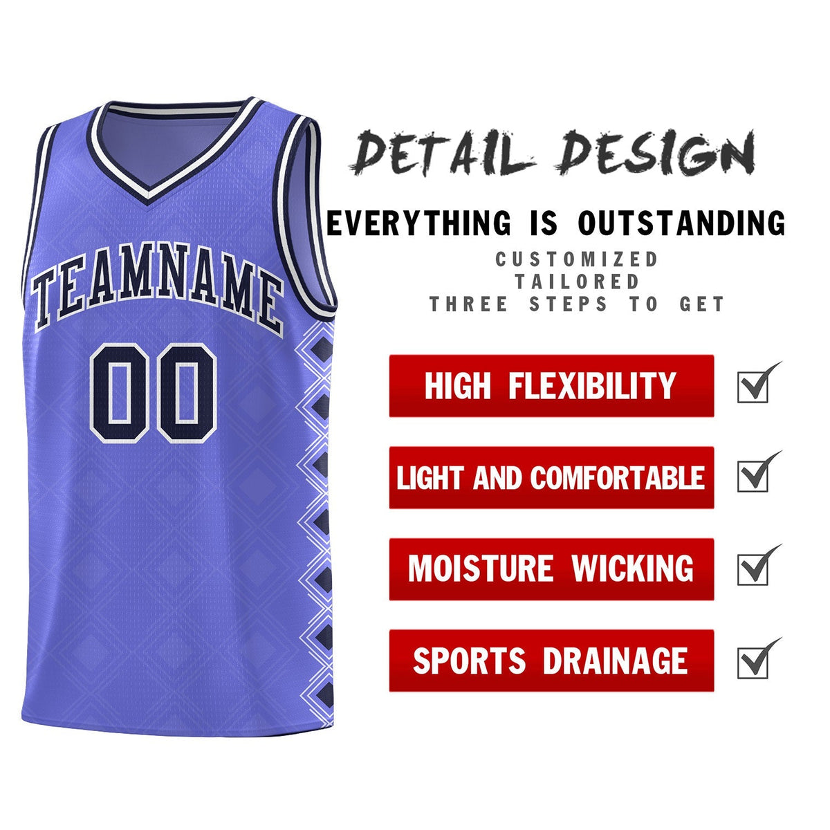 Custom Purple Side Blocks Sports Uniform Basketball Jersey|KXKSHOP