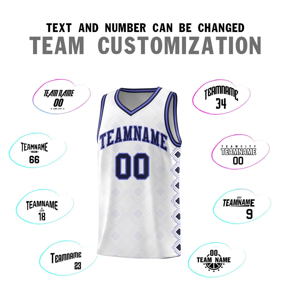 Custom White Side Blocks Sports Uniform Basketball Jersey|KXKSHOP