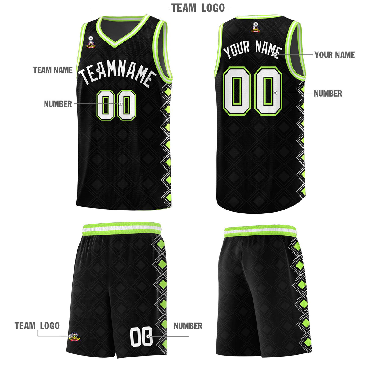 Custom Black Side Blocks Sports Uniform Basketball Jersey|KXKSHOP