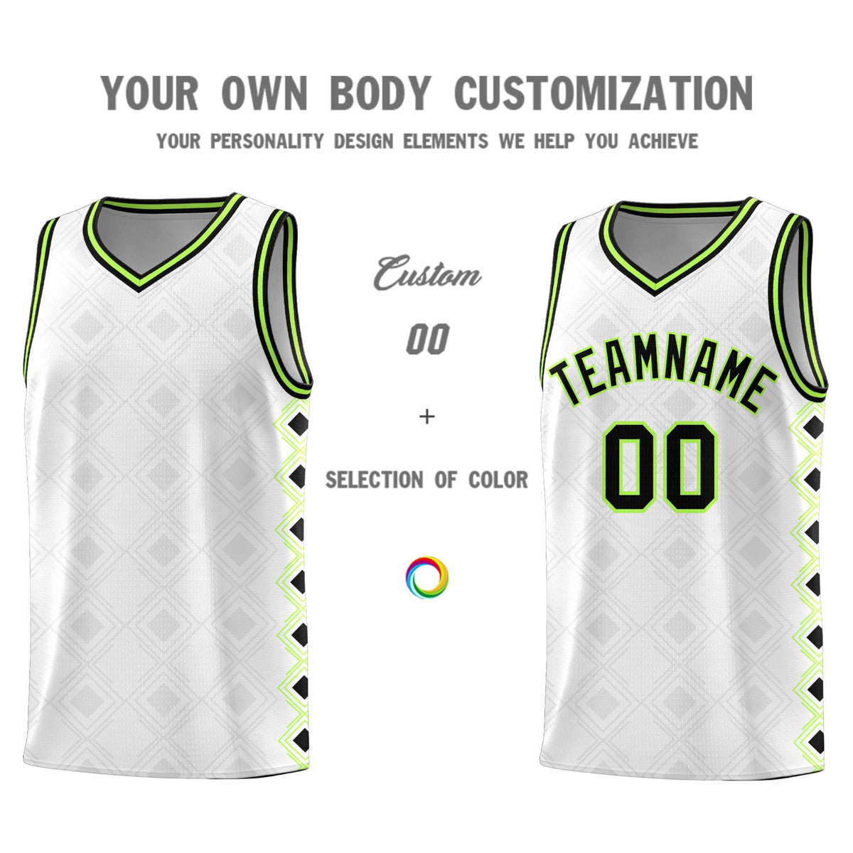 Custom White Side Blocks Sports Uniform Basketball Jersey|KXKSHOP