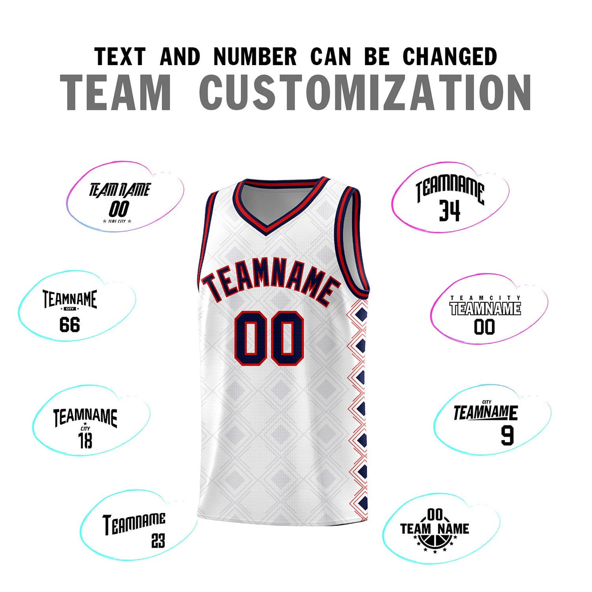 Custom White Side Blocks Sports Uniform Basketball Jersey|KXKSHOP