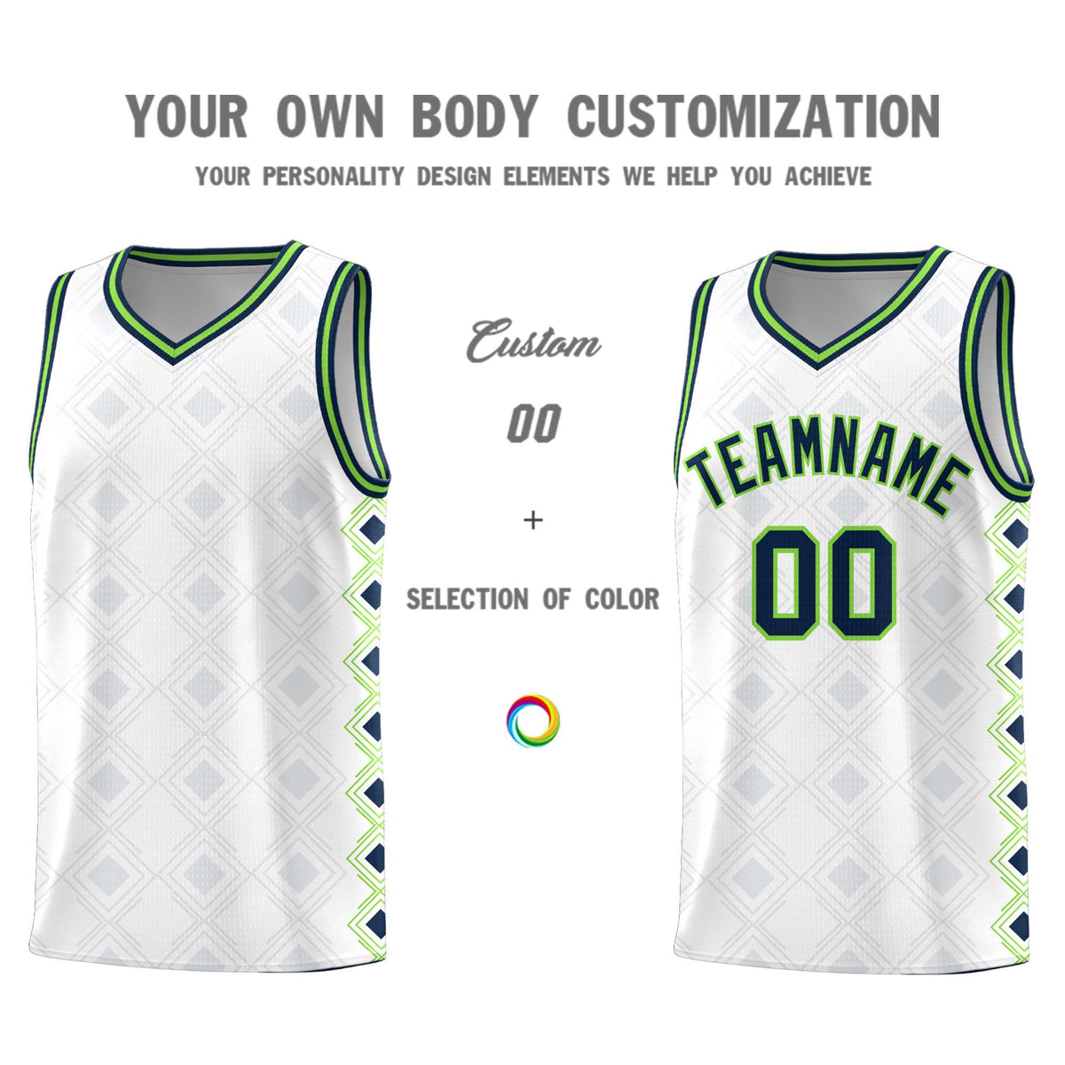 Custom White Side Blocks Sports Uniform Basketball Jersey|KXKSHOP