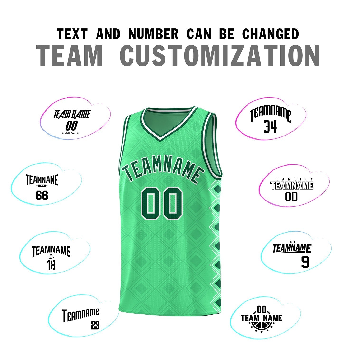 Custom Bright Green Side Blocks Sports Uniform Basketball Jersey|KXKSHOP
