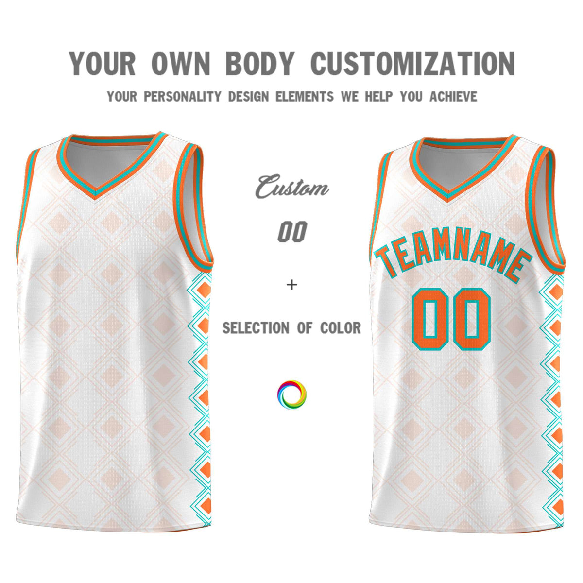Custom White Side Blocks Sports Uniform Basketball Jersey|KXKSHOP