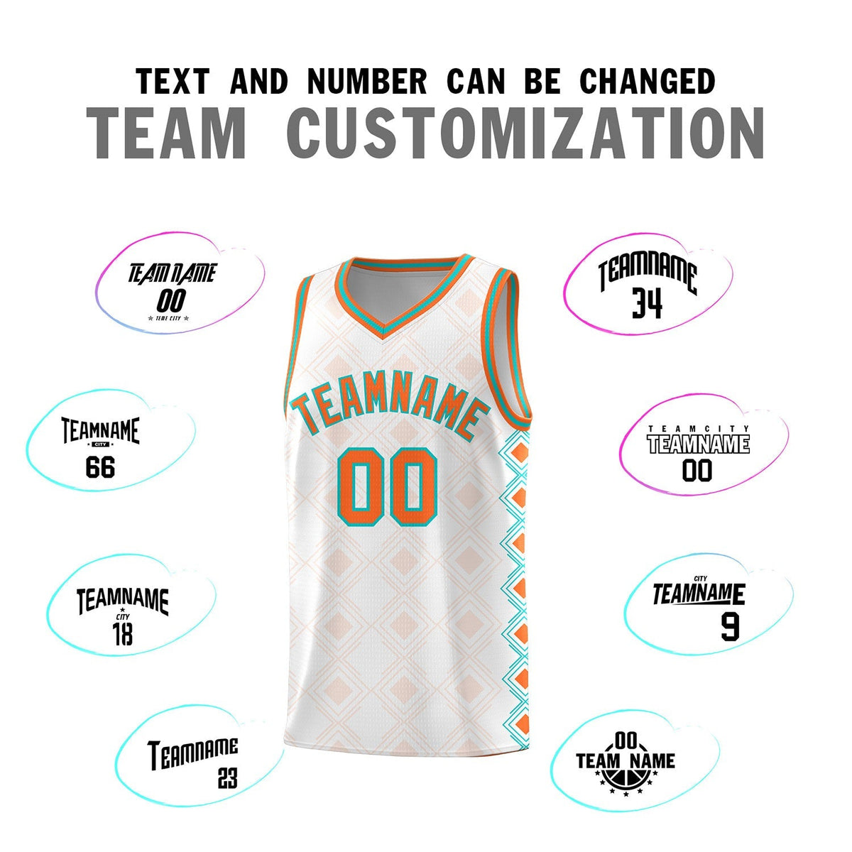 Custom White Side Blocks Sports Uniform Basketball Jersey|KXKSHOP