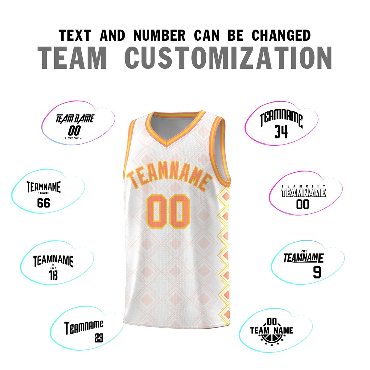 Custom White Side Blocks Sports Uniform Basketball Jersey|KXKSHOP