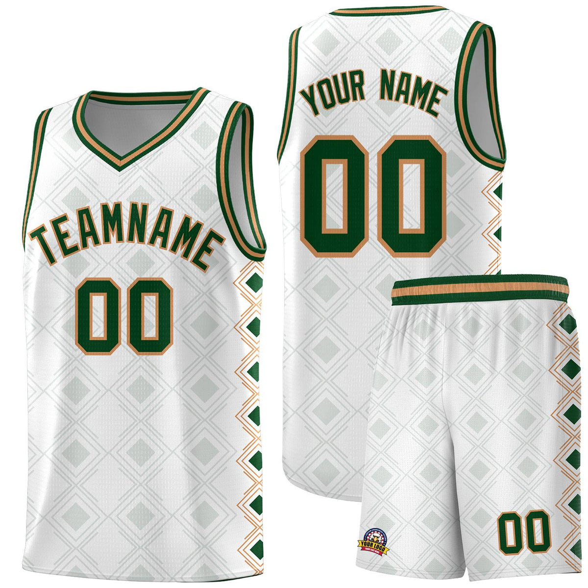 Custom White Side Blocks Sports Uniform Basketball Jersey|KXKSHOP