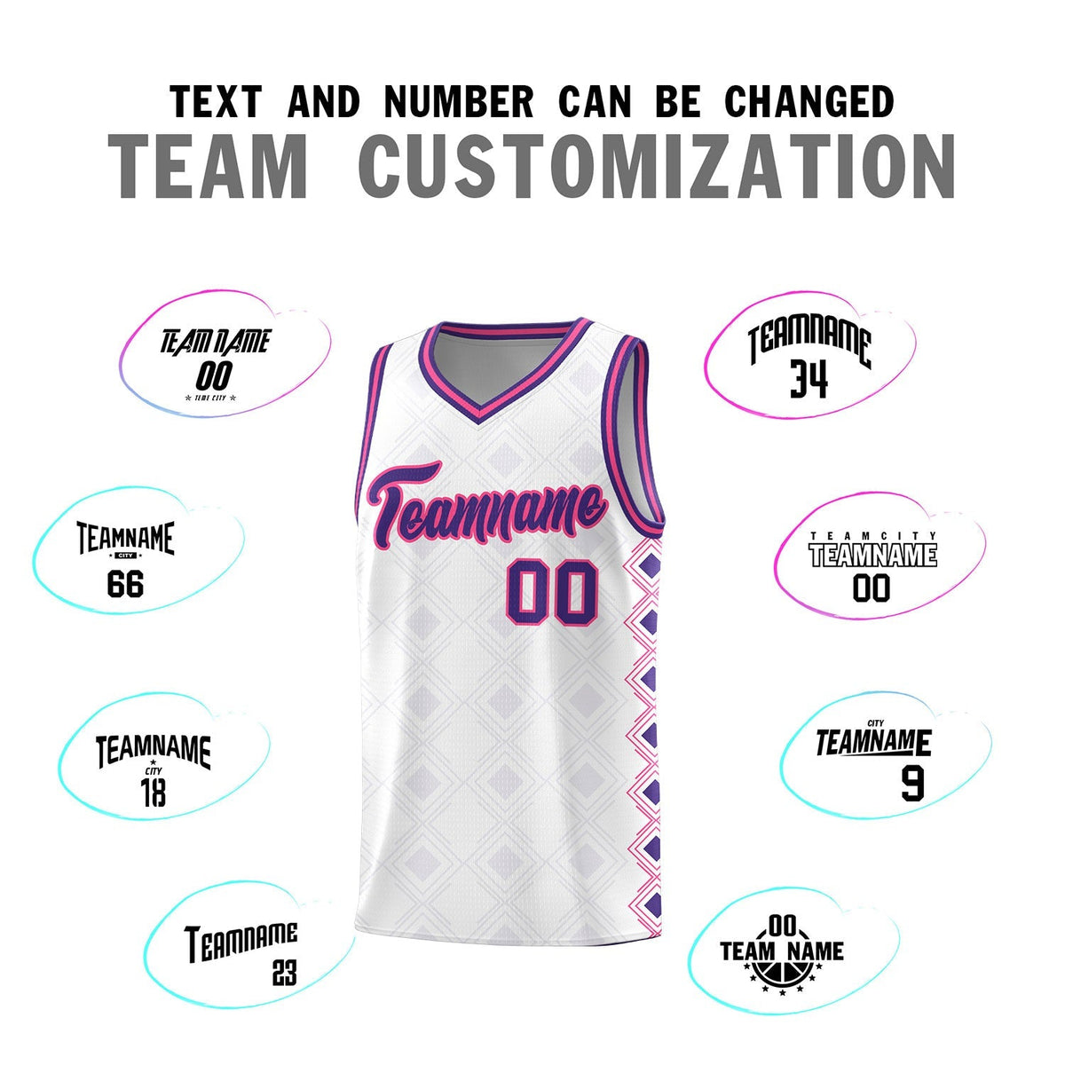 Custom White Side Blocks Sports Uniform Basketball Jersey|KXKSHOP