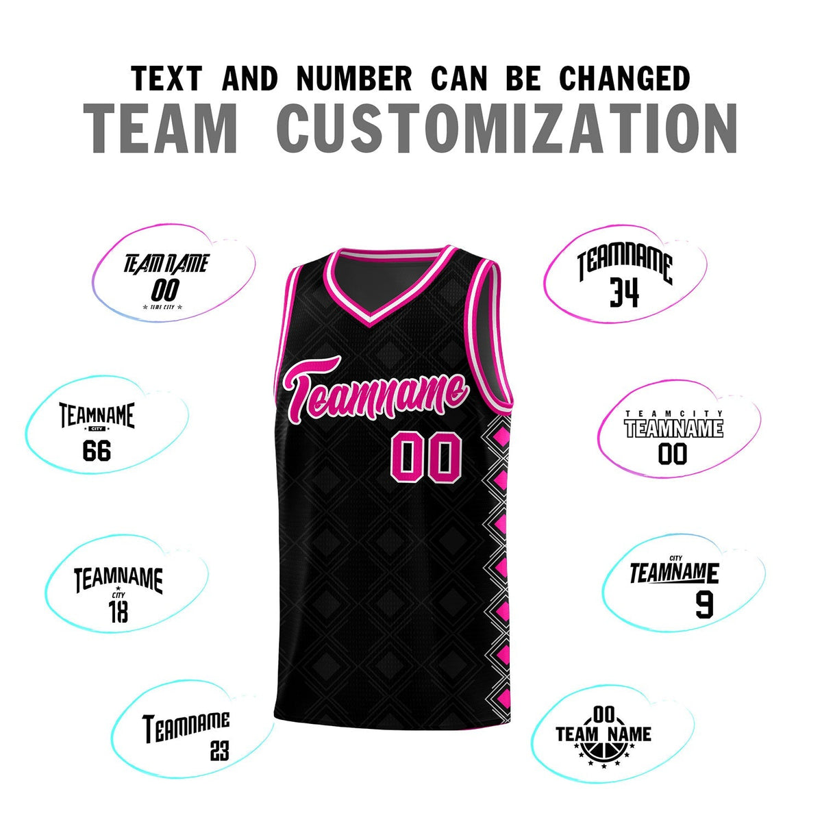 Custom Black Side Blocks Sports Uniform Basketball Jersey|KXKSHOP