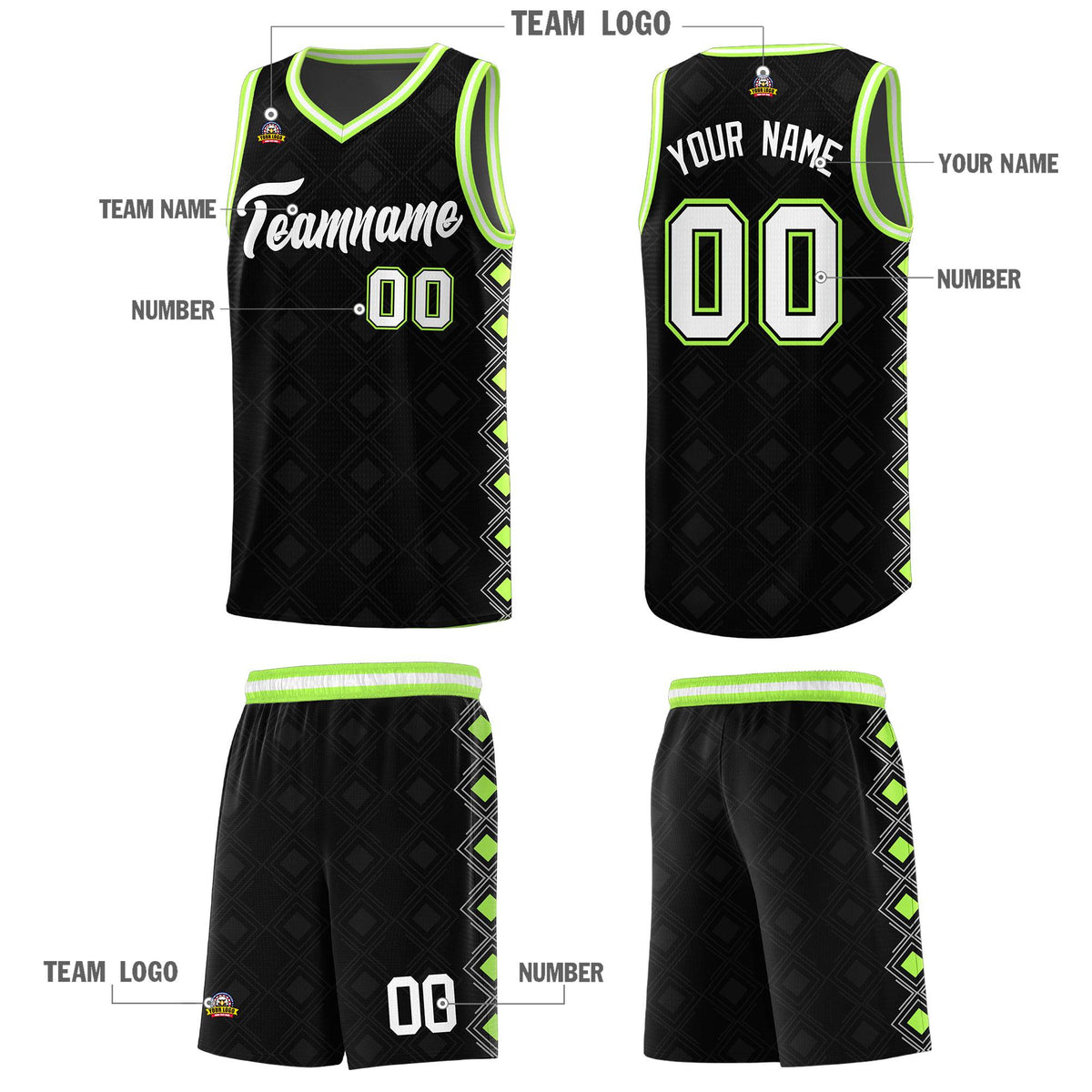 Custom Black Side Blocks Sports Uniform Basketball Jersey|KXKSHOP