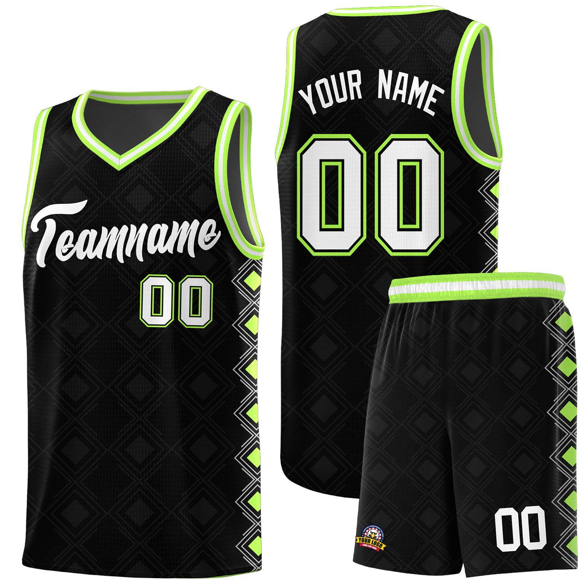 Custom Black Side Blocks Sports Uniform Basketball Jersey|KXKSHOP