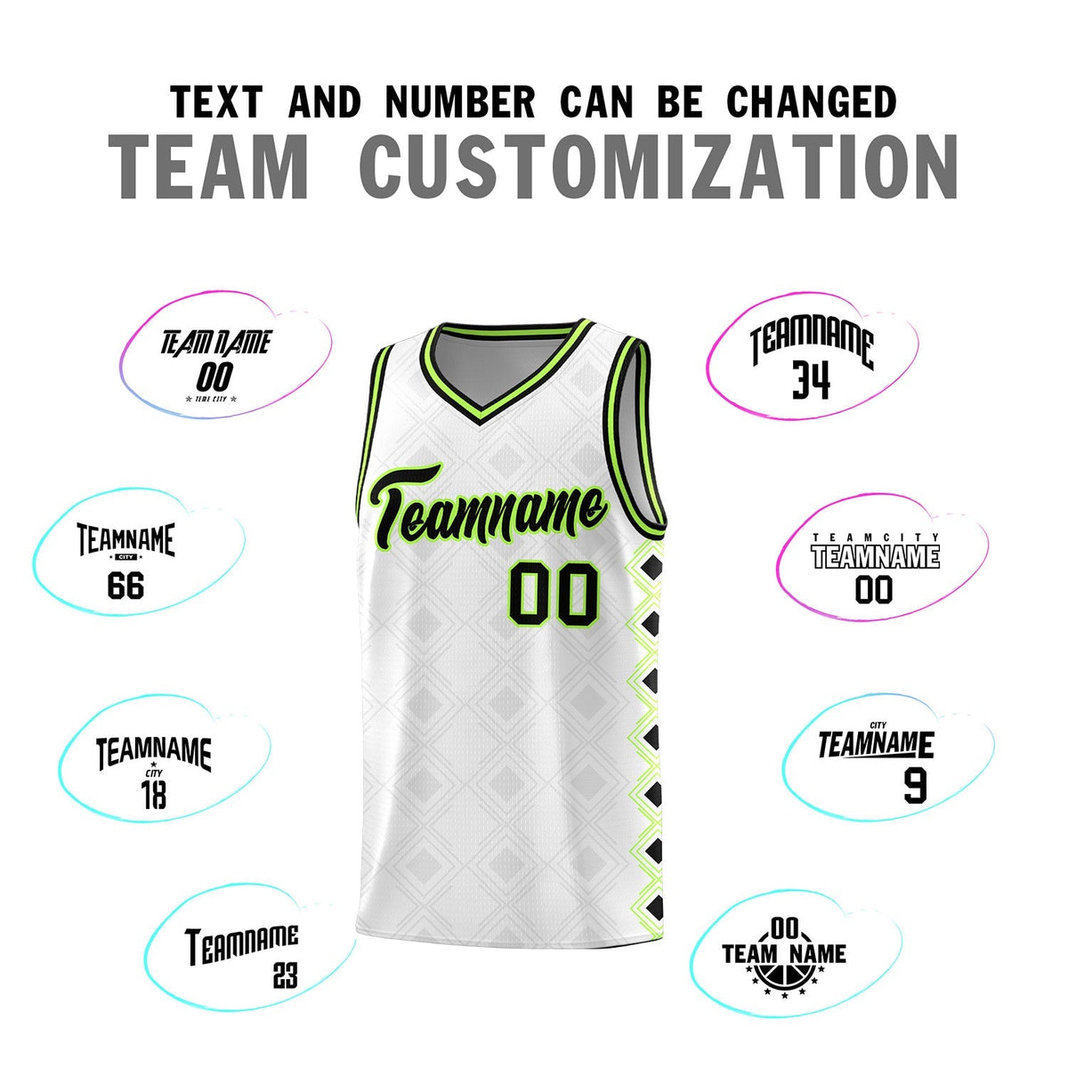 Custom White Side Blocks Sports Uniform Basketball Jersey|KXKSHOP