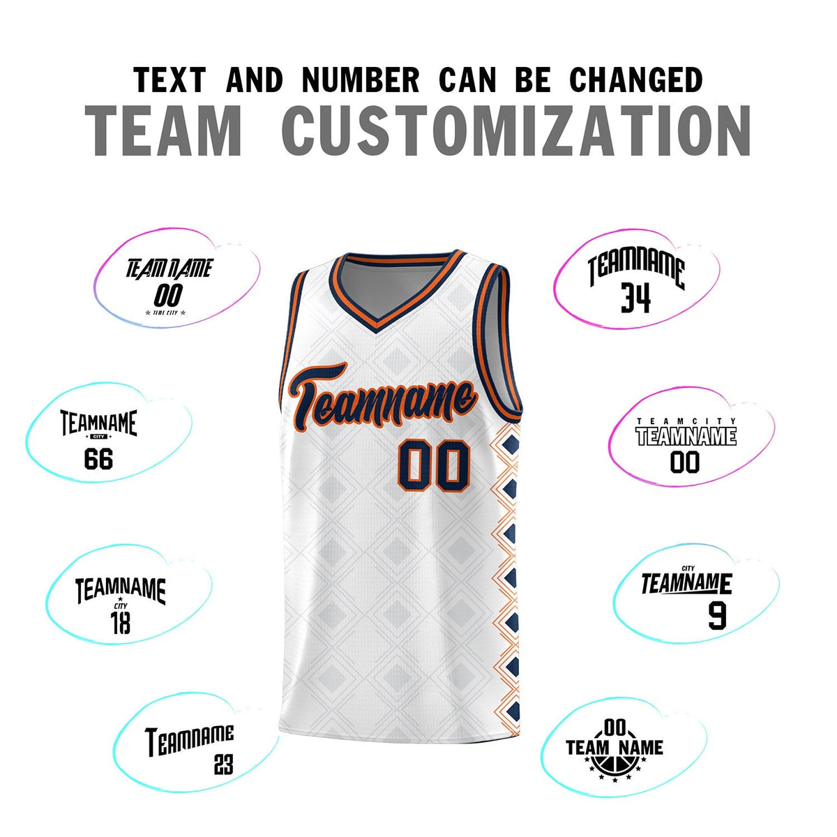 Custom White Side Blocks Sports Uniform Basketball Jersey|KXKSHOP