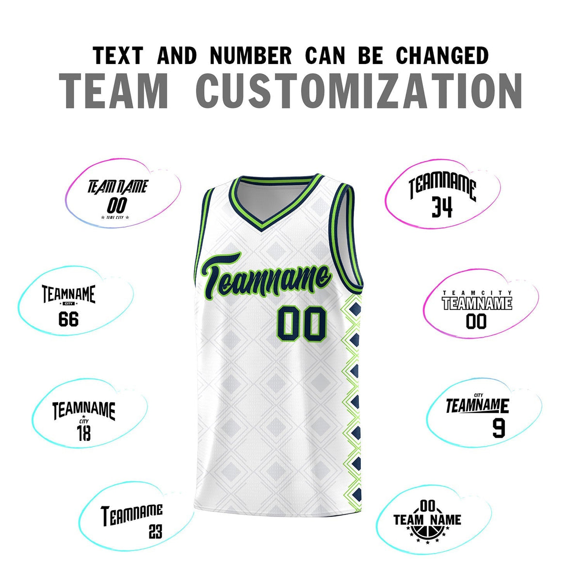 Custom White Side Blocks Sports Uniform Basketball Jersey|KXKSHOP