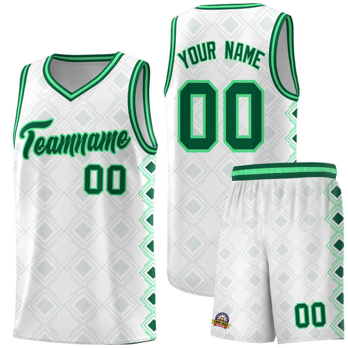 Custom White Side Blocks Sports Uniform Basketball Jersey|KXKSHOP
