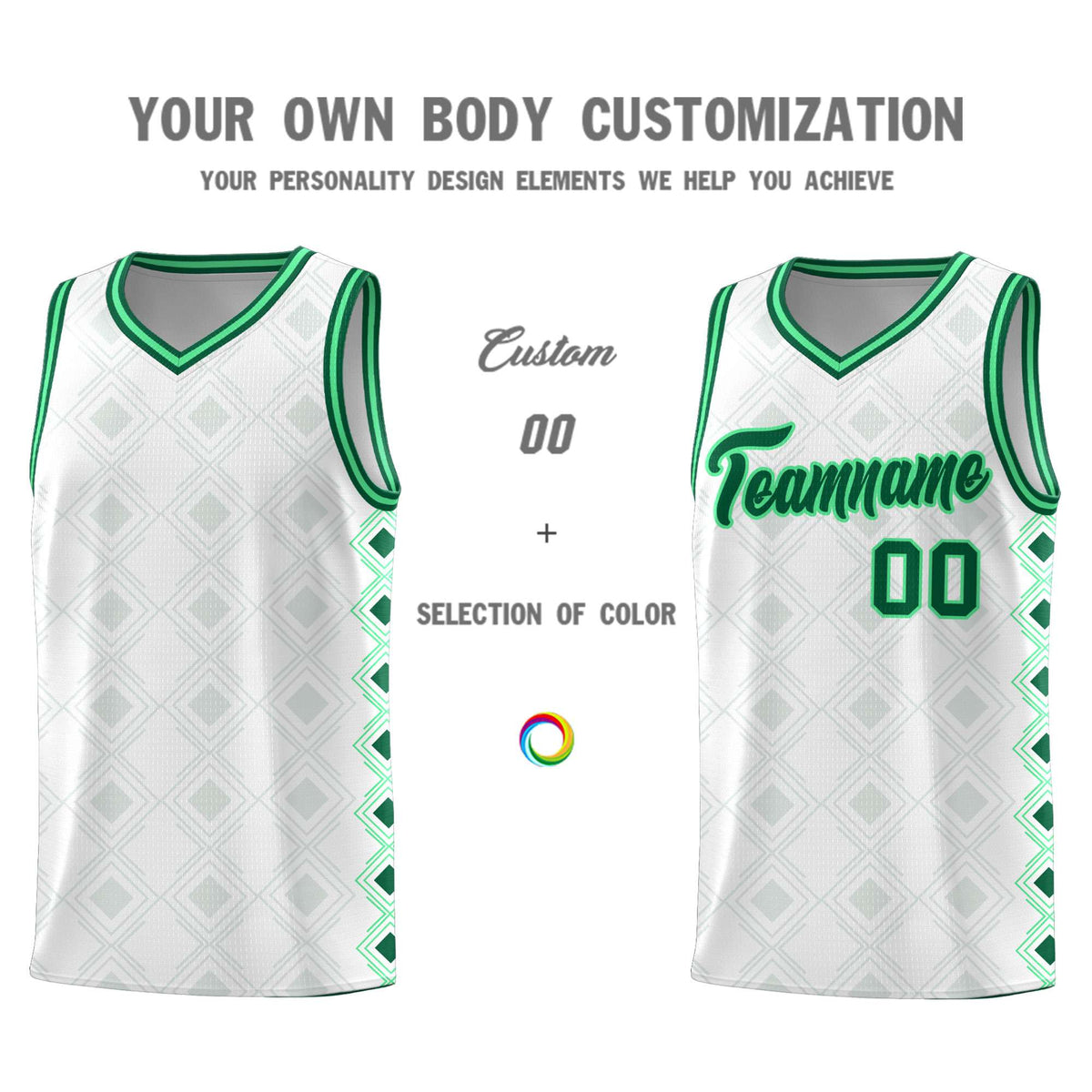 Custom White Side Blocks Sports Uniform Basketball Jersey|KXKSHOP