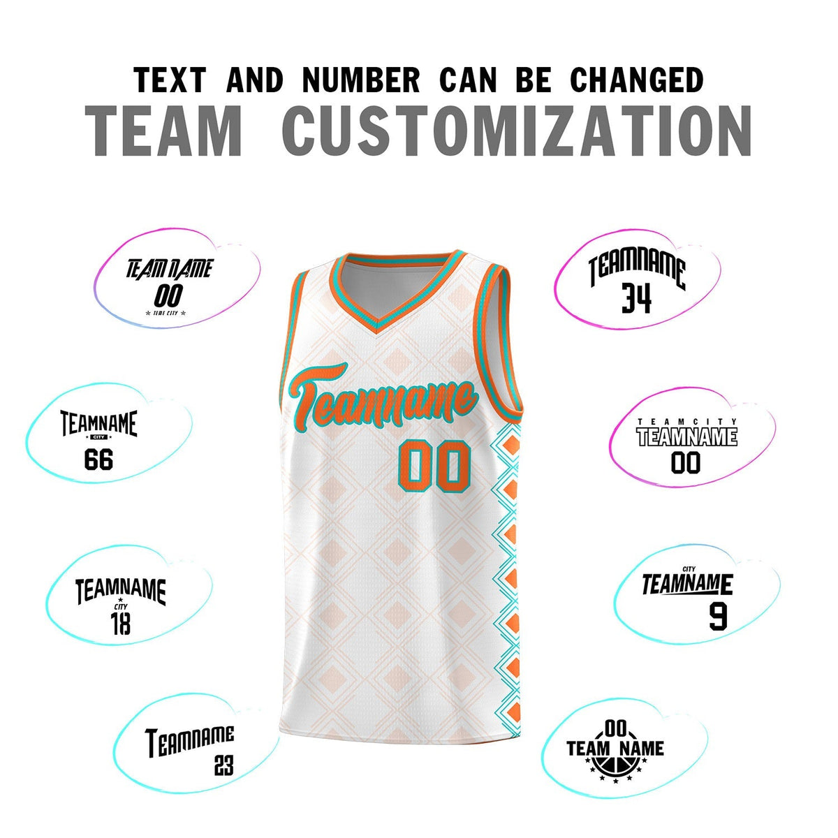 Custom White Side Blocks Sports Uniform Basketball Jersey|KXKSHOP