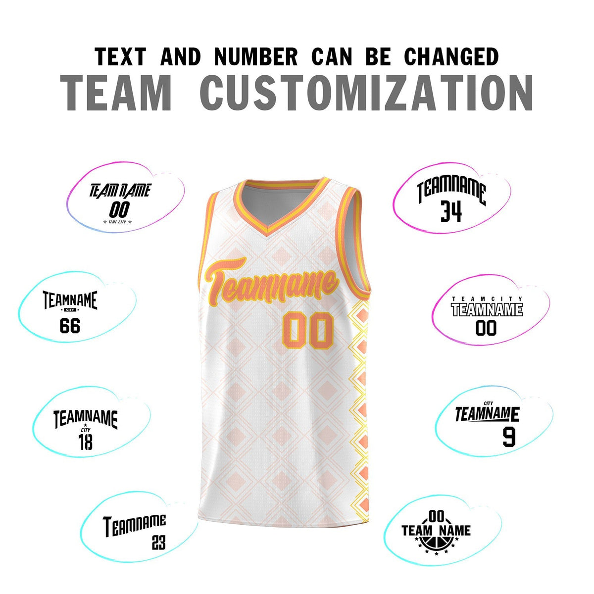 Custom White Side Blocks Sports Uniform Basketball Jersey|KXKSHOP