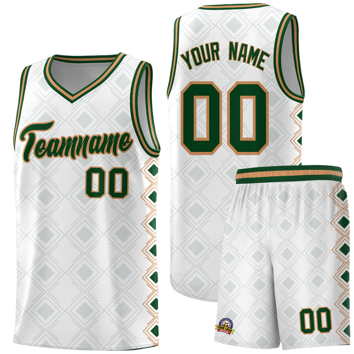 Custom White Side Blocks Sports Uniform Basketball Jersey|KXKSHOP