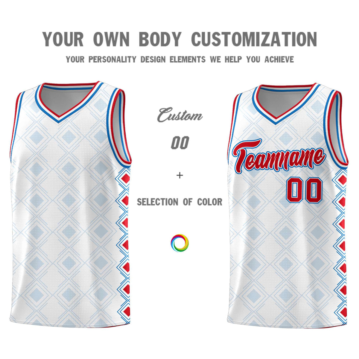 Custom White Side Blocks Sports Uniform Basketball Jersey|KXKSHOP