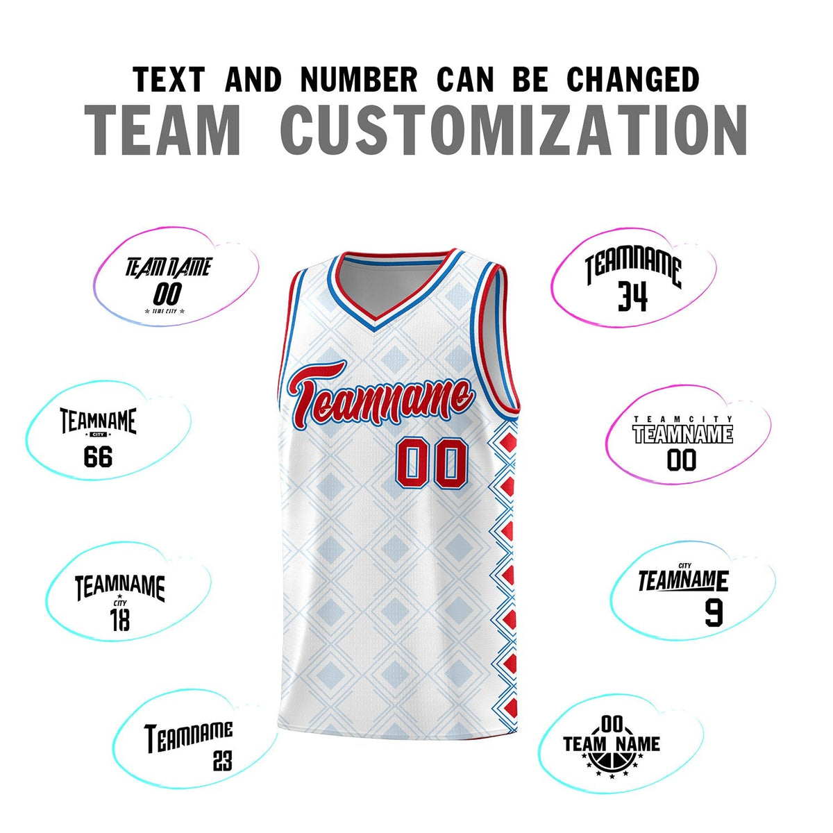 Custom White Side Blocks Sports Uniform Basketball Jersey|KXKSHOP