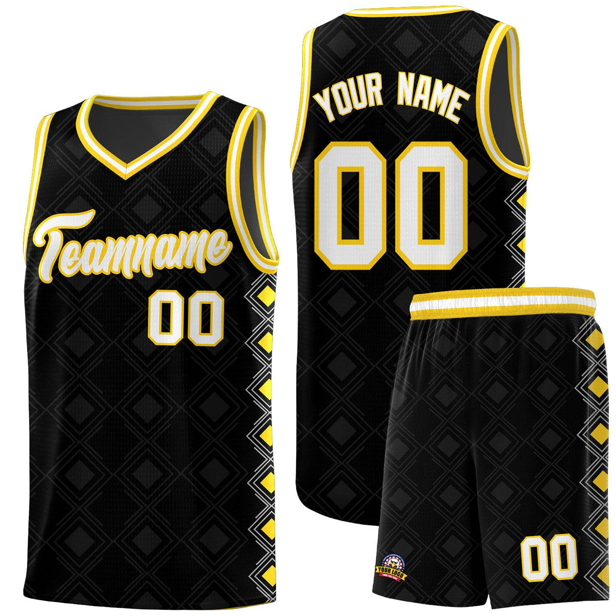 Custom Black Side Blocks Sports Uniform Basketball Jersey|KXKSHOP