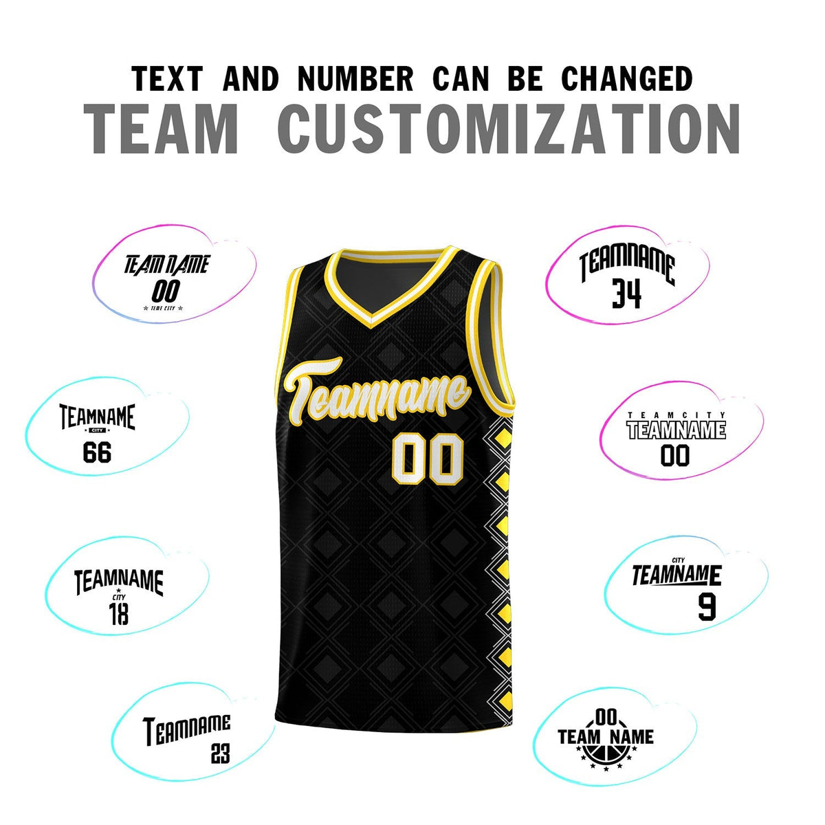 Custom Black Side Blocks Sports Uniform Basketball Jersey|KXKSHOP