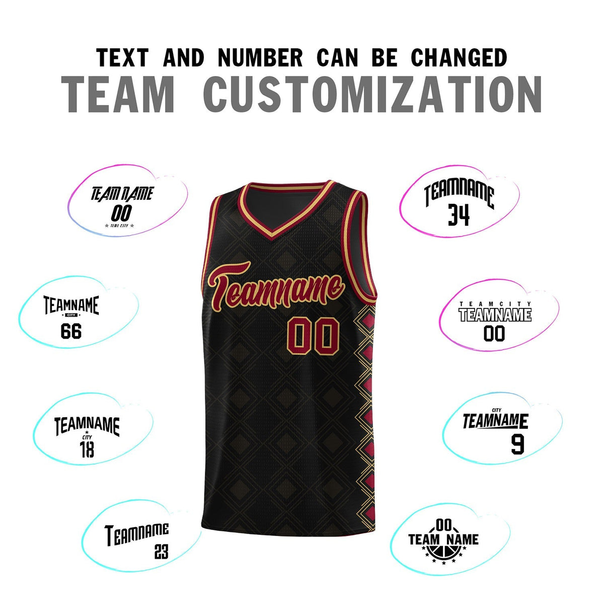 Custom Black Side Blocks Sports Uniform Basketball Jersey|KXKSHOP
